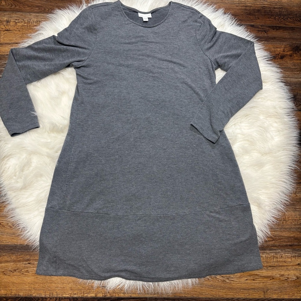 J. Jill “Pure Jill Luxe Tencell” Gray Tunic Dress with Pockets size Women’s S